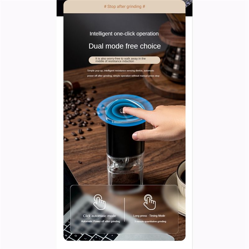 Coffee Bean Grinder Electric - 【Abrasives】 USB Coffee Grinder 155ML Professional