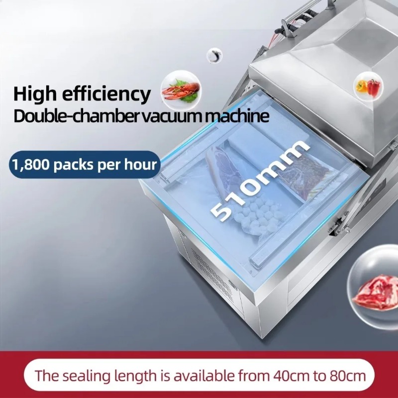 Double Chamber Vacuum Machine  - Food Vacuum Sealer Machine ulasan dan harga